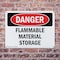 Signmission Flammable Material Storage Danger Sign, Plastic, 10in W x 7in L, 2PK OS-2PACK-DS-P-710-L-2351 - alternate 4